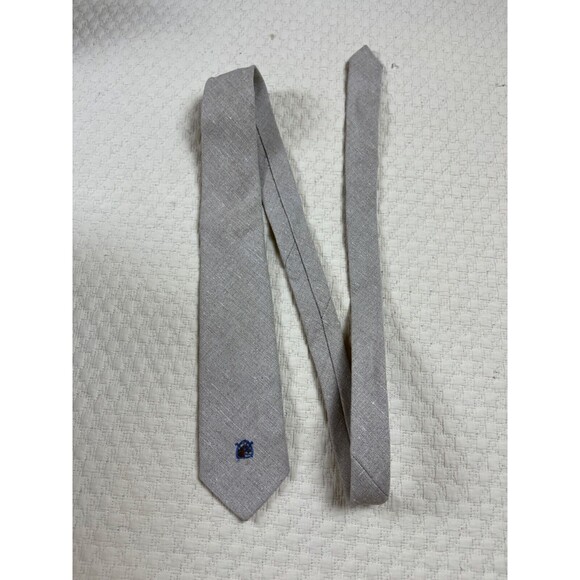 Vintage Bullocks Canvas Tie Chaps Ralph Lauren Men's Neck Tie | Tan | 3"W 52"L - Picture 2 of 5